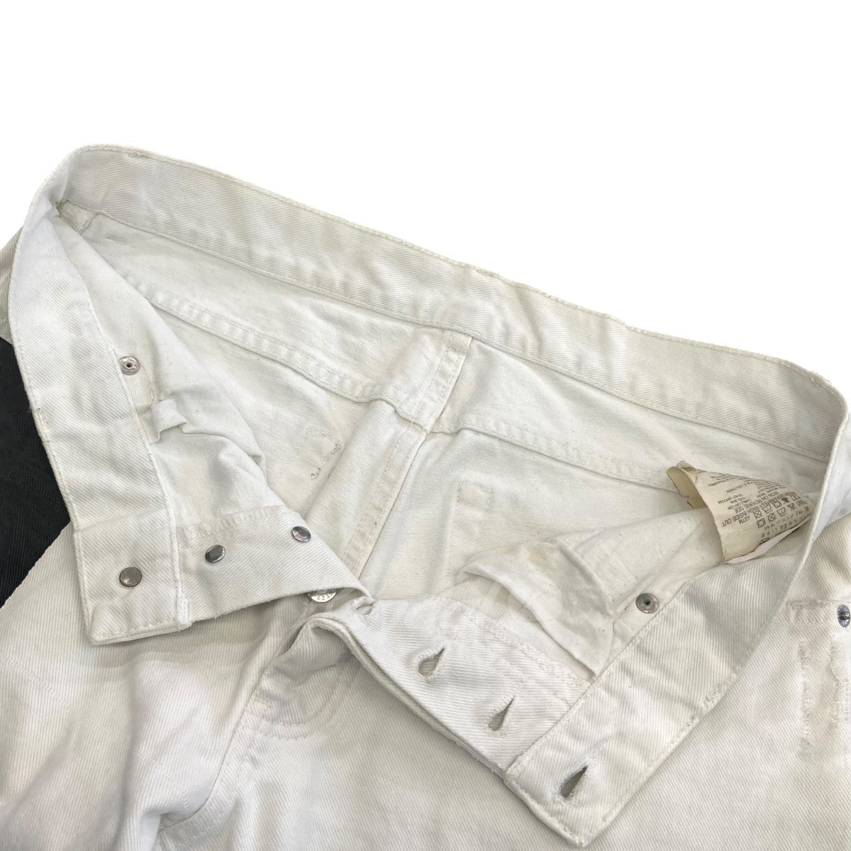 2003SS 本人期 「Rubber Tape Jeans」 デザインホワイトデニム