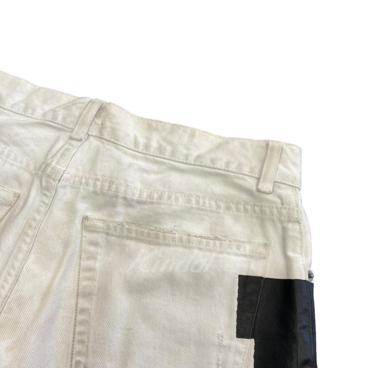 2003SS 本人期 「Rubber Tape Jeans」 デザインホワイトデニム
