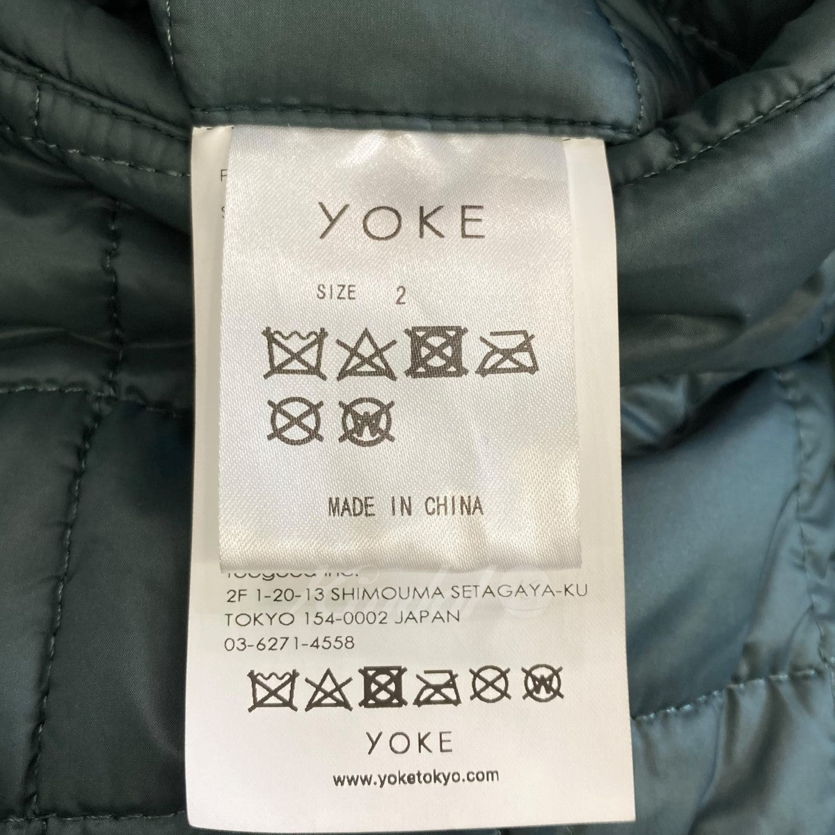 YOKE(ヨーク) 2023AW 「BROKEN AWARD JACKET」 デザイン切替スタジャン YK23FW0543B グリーン サイズ  14｜【公式】カインドオルオンライン ブランド古着・中古通販【kindal】