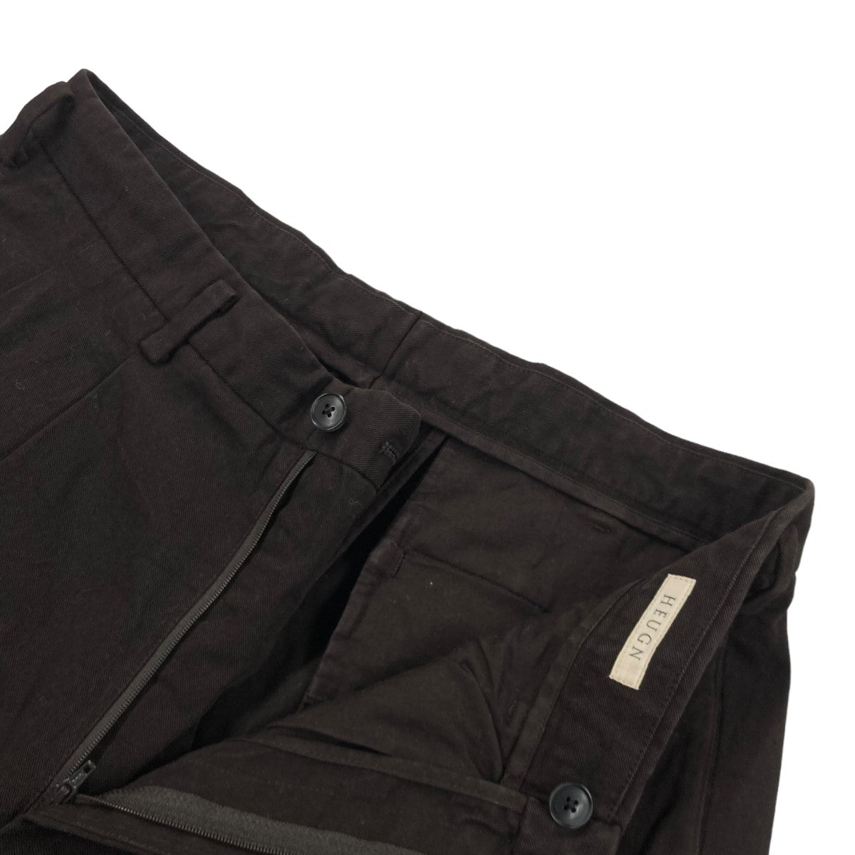 HEUGN(ユーゲン) 「GEORGE」 2タックコットンスラックス TROUSER 006 TROUSER 006 ブラウン サイズ  S｜【公式】カインドオルオンライン ブランド古着・中古通販【kindal】