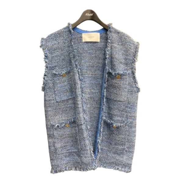 UMMER TWEED KNIT VESTツイードニットベストADWS-208-15