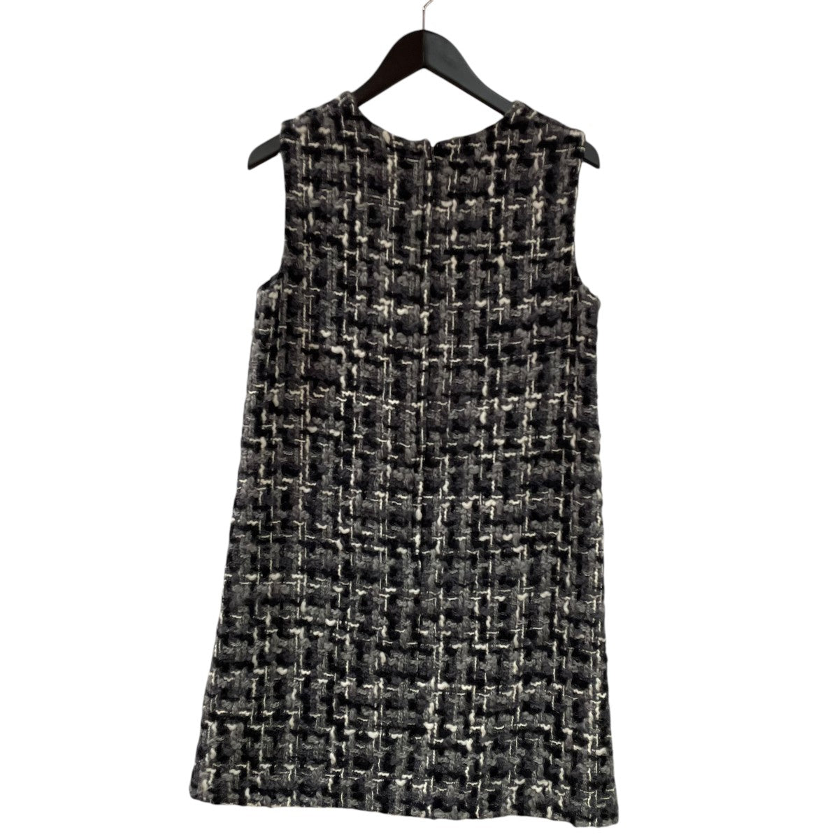 Sleeveless wool tweed dressノースリーブワンピースF6XY5T