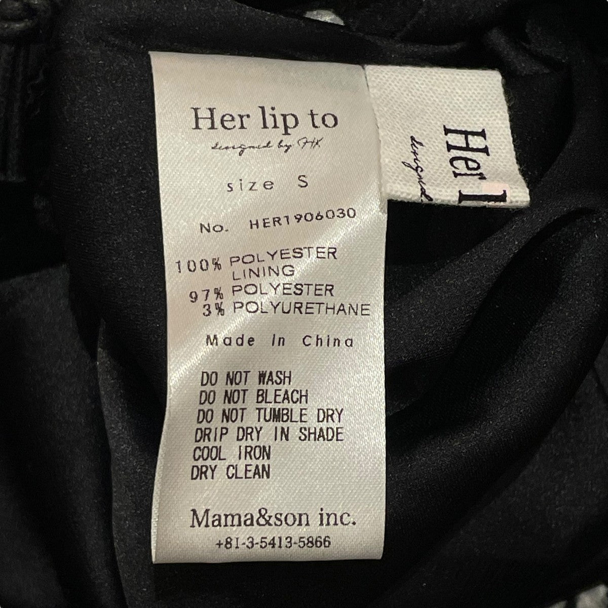 Her lip to Asymmetrical Floral Dress半袖ドレスHER1906030 古着・中古-6枚目のアイテム画像