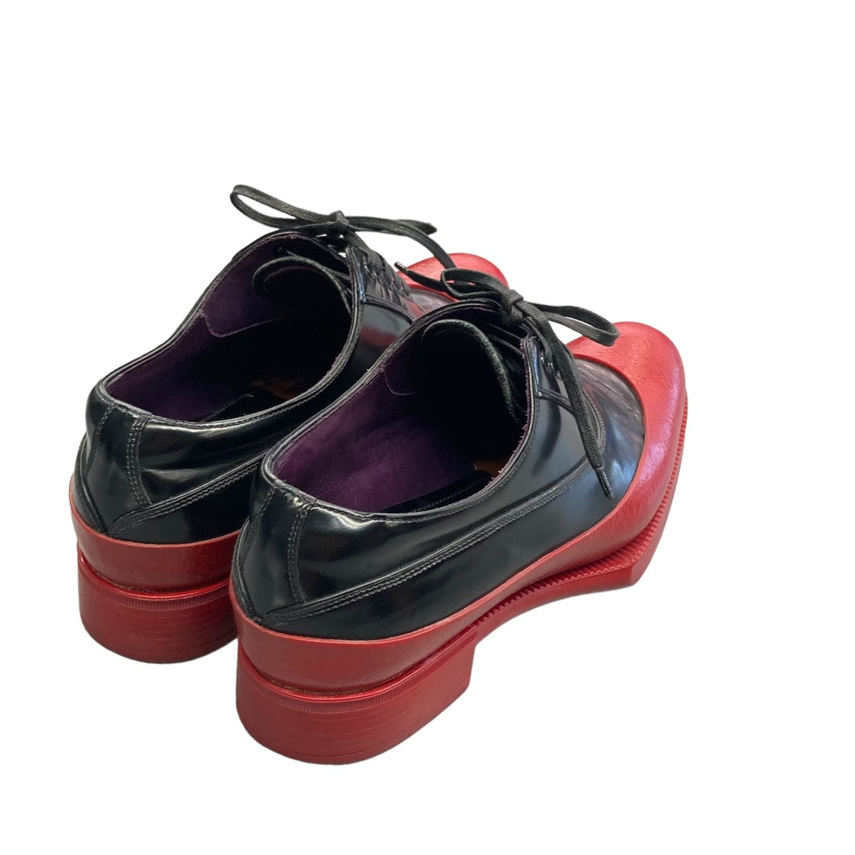 PRADA(プラダ) 12AWバイカラーラバーソールパンプス1E 887D 1E 887D  