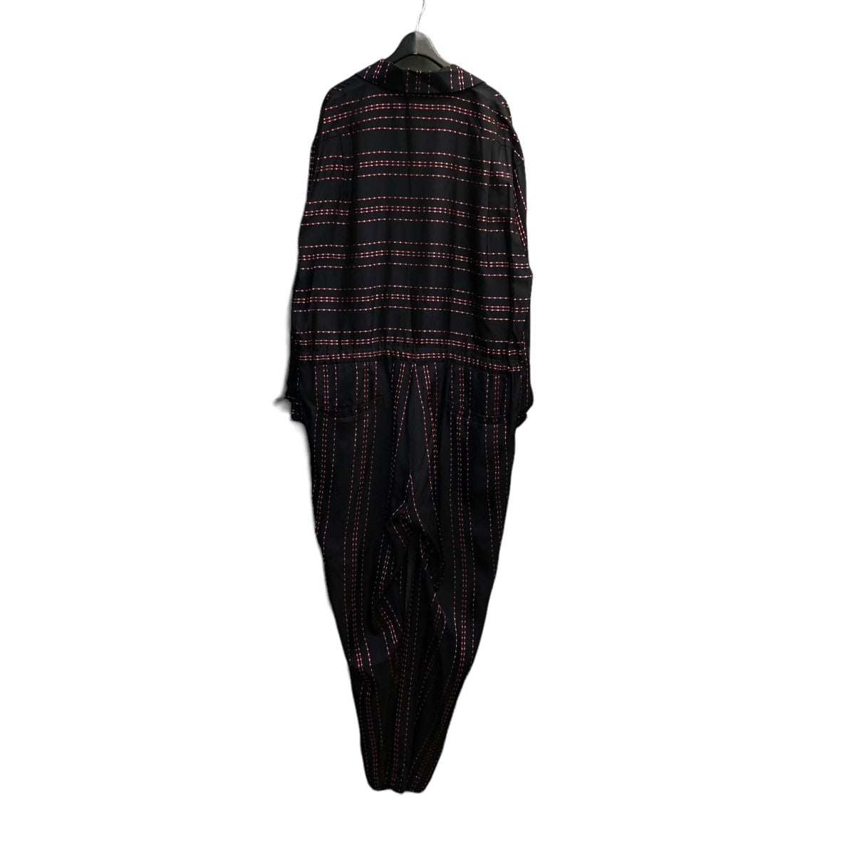 TAAKK(ターク) 19SSDOTS STRIPE JUMP SUITE刺繍デザイン