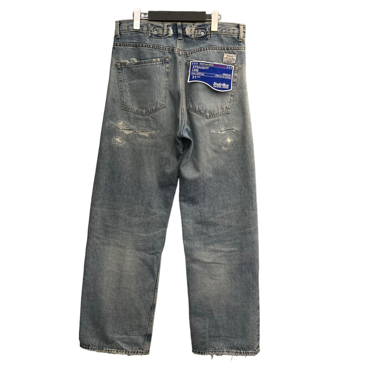 DAIRIKU(ダイリク) 21AWRepair Straight Denim Pantsダメージ加工 ...