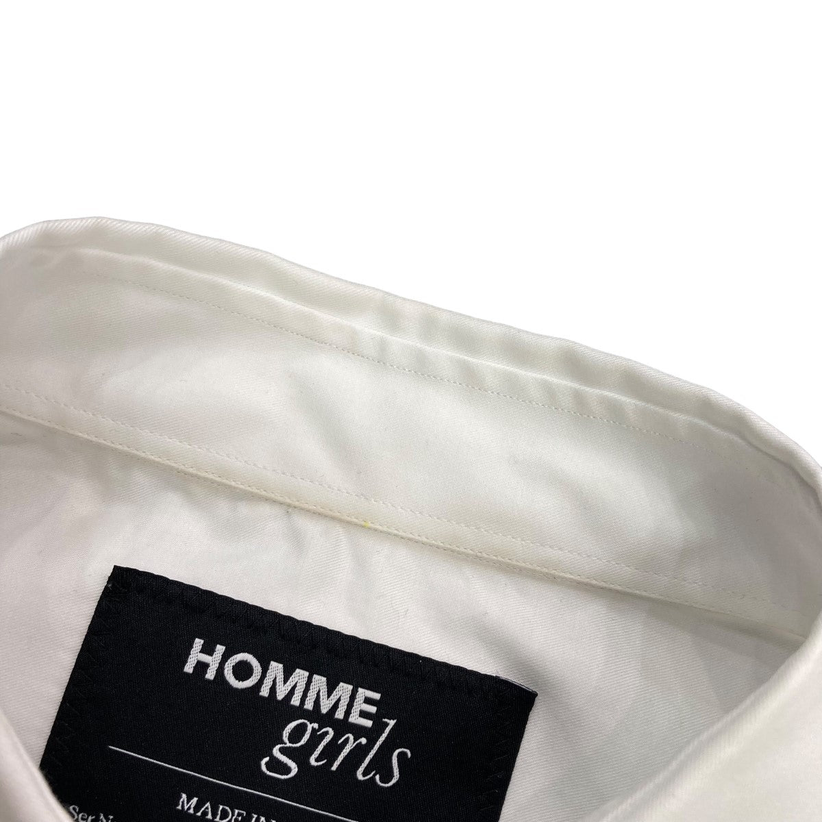 HOMME girls(オムガールズ) OVERSIZED CUT SHIRT半袖シャツ