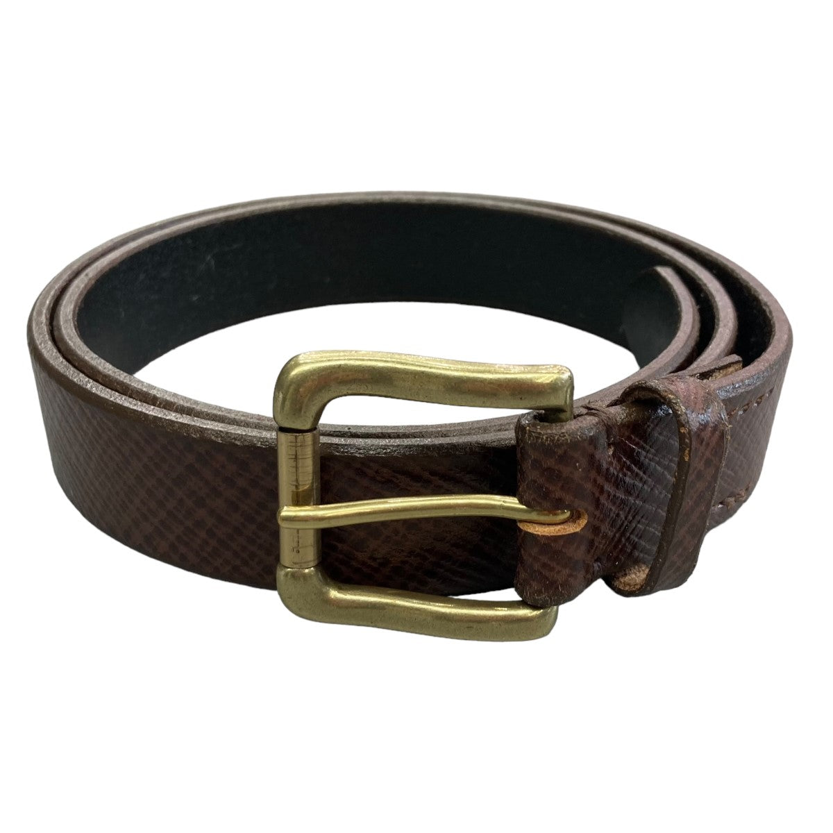 RAINMAKER(レインメーカー) 24SSROLLER BUCKLE BELTレザーベルトRM241-047 RM241-047 ブラウン サイズ  17｜【公式】カインドオルオンライン ブランド古着・中古通販【kindal】