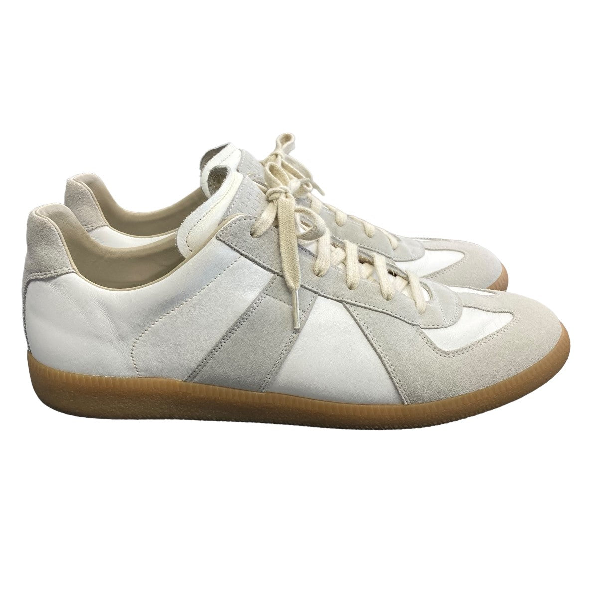 Maison Margiela(メゾンマルジェラ) REPLICA LOW TOP ジャーマントレーナーローカットスニーカーS57WS0236  S57WS0236 アイボリー サイズ 44｜【公式】カインドオルオンライン ブランド古着・中古通販【kindal】