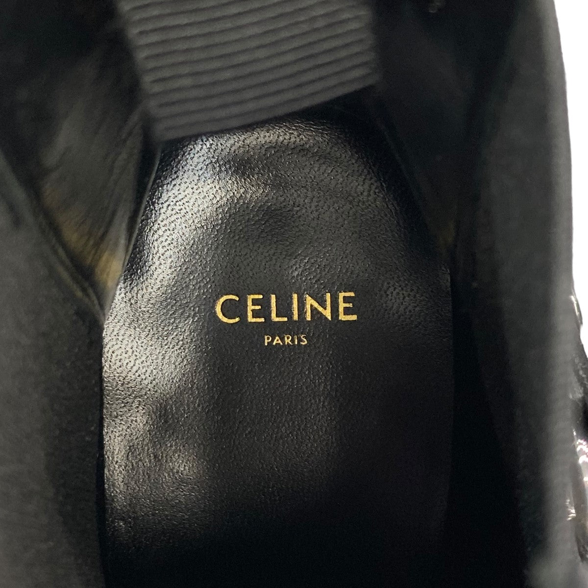 CELINE(セリーヌ) カマルグ サイドゴアチェルシーチェーンリングブーツサイドゴアブーツ ブラック サイズ 26｜【公式】カインドオルオンライン  ブランド古着・中古通販【kindal】