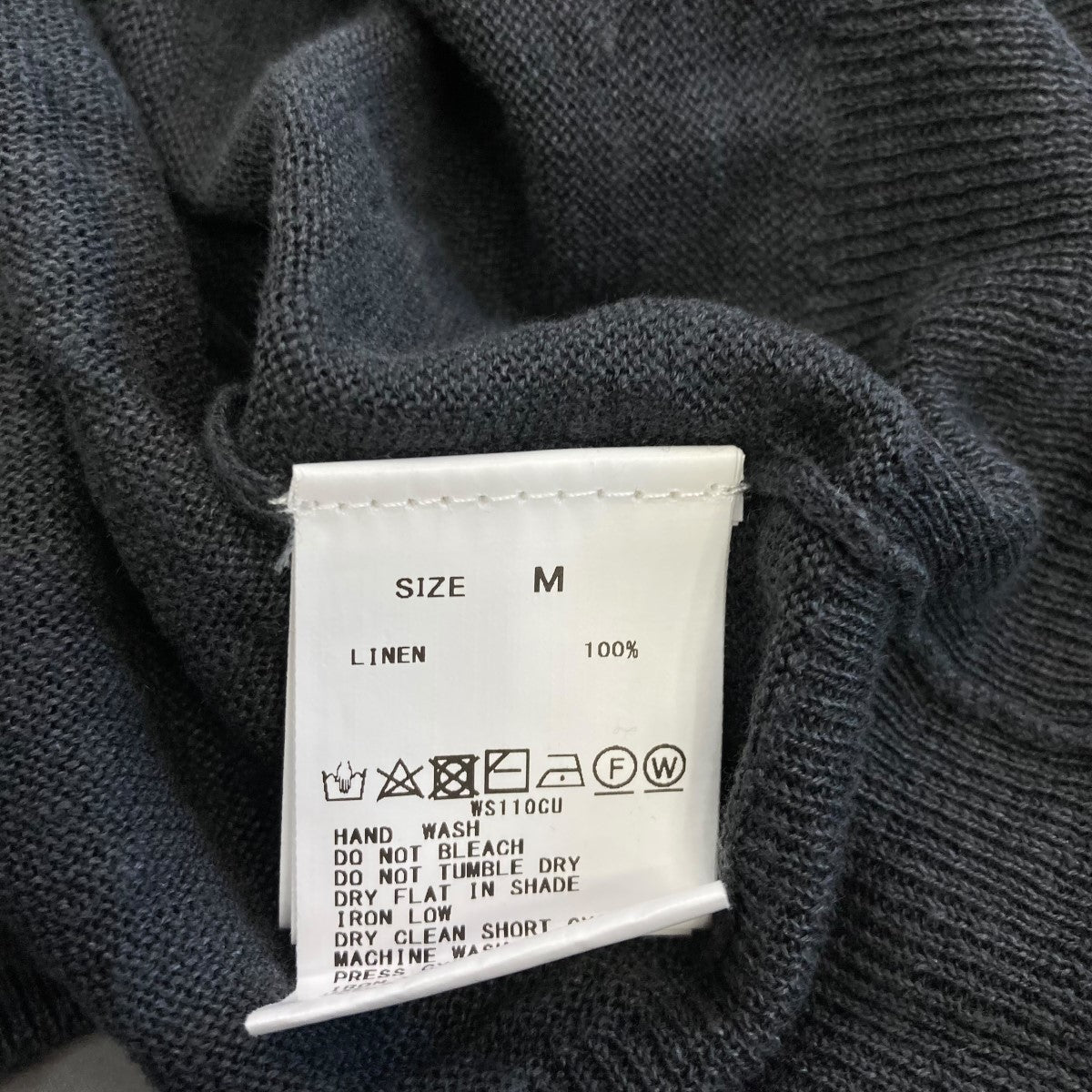 MACPHEE(マカフィー) プレーンリネンクルーネックカーディガン12