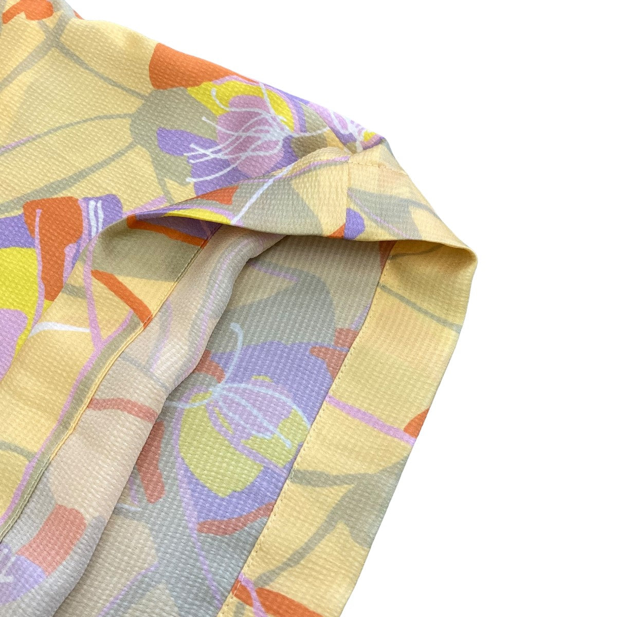 アイヴィーフラワープリント フロントタックワイドパンツ11-04-21-04042