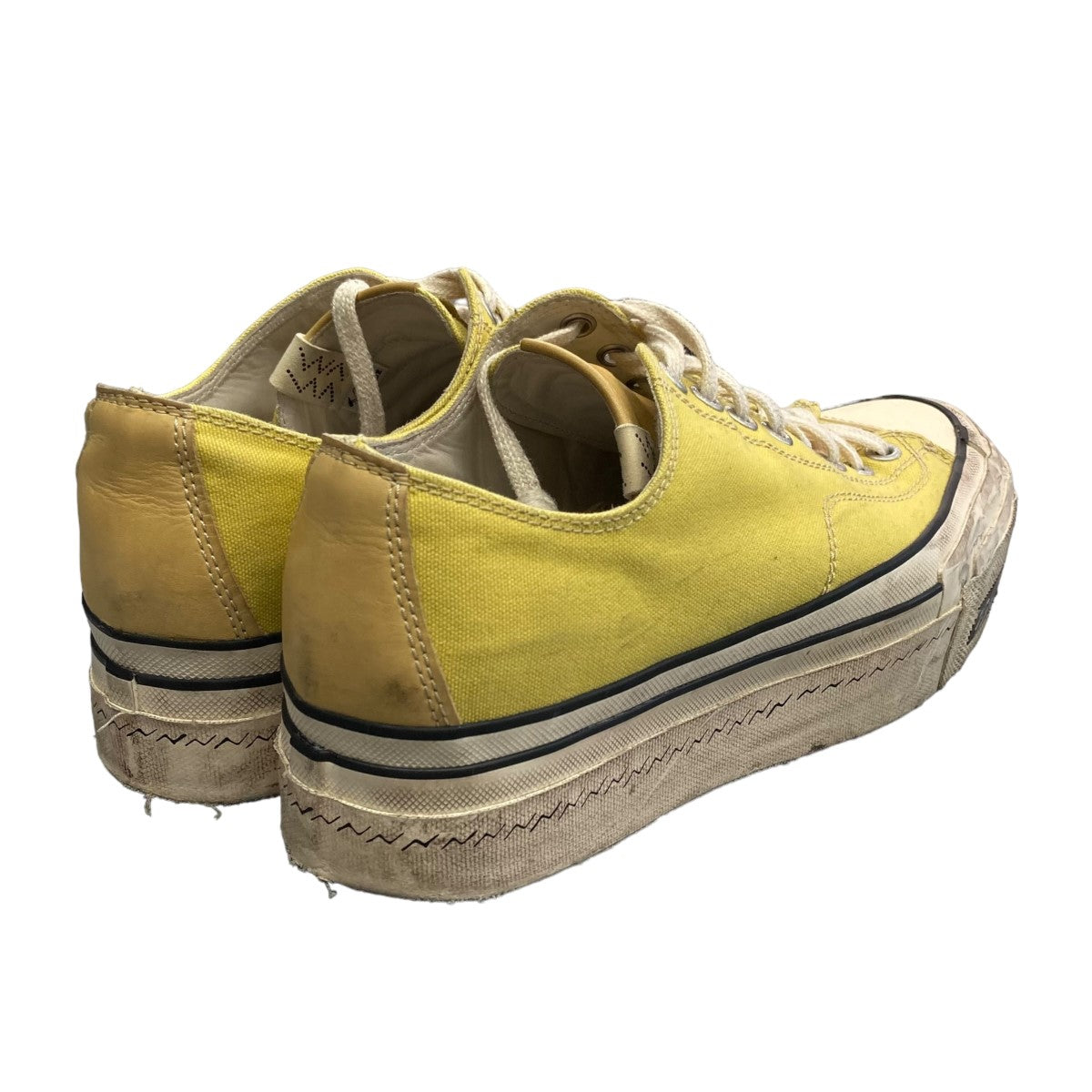 VISVIM(ビズビム) 22AWLO G.PATTENプラットフォームローカットスニーカー イエロー サイズ:US9 メンズ シューズ 中古・古着