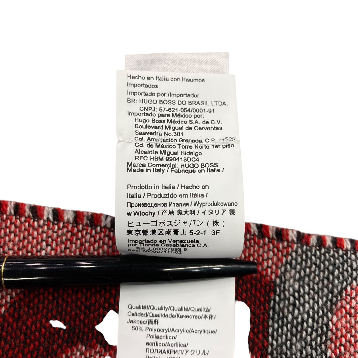 HUGO BOSS(ヒューゴボス) 総柄マフラー10245659 10245659 HUGO BOSS(ヒューゴボス) 総柄マフラー10245659 10245659