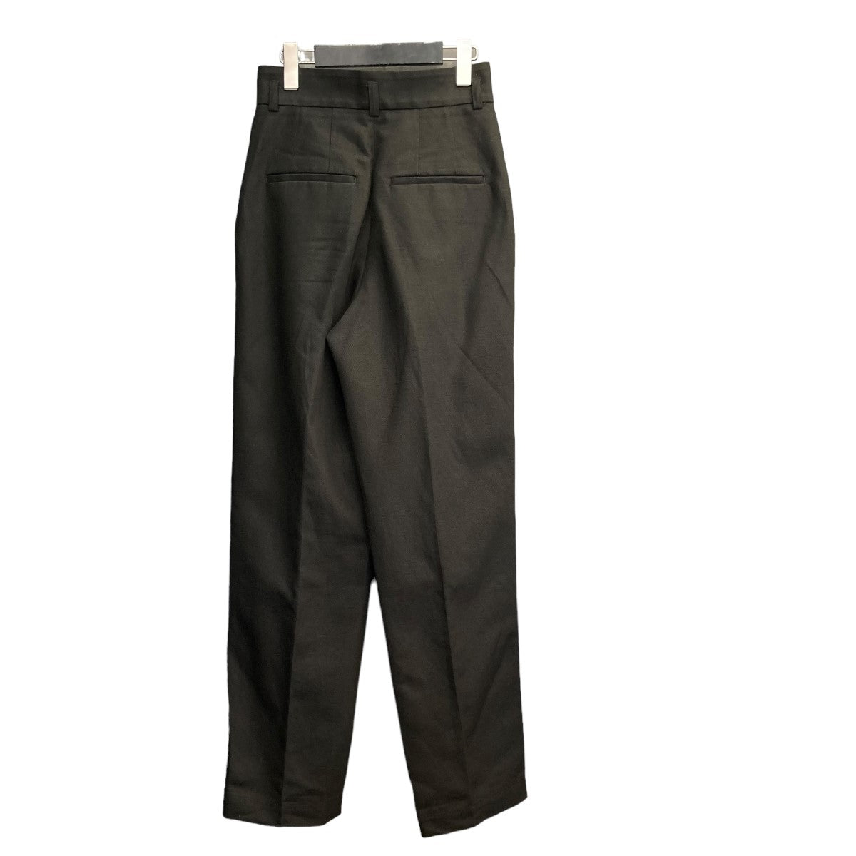 mame kurogouchi(マメクロゴウチ) 23SSCotton Linen Twill Wide TrousersツイルタックワイドパンツMM23PS-PT712  MM23PS-PT712 ブラック サイズ 1｜【公式】カインドオルオンライン ブランド古着・中古通販【kindal】