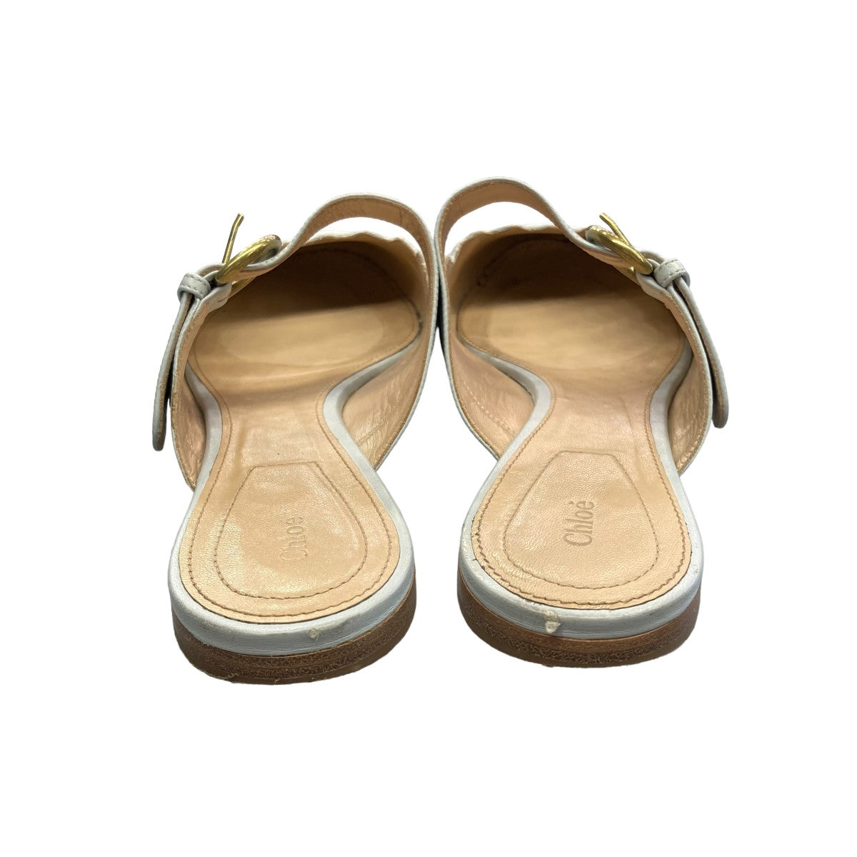 Chloe スエードベルトミュール011855 古着・中古-5枚目のアイテム画像