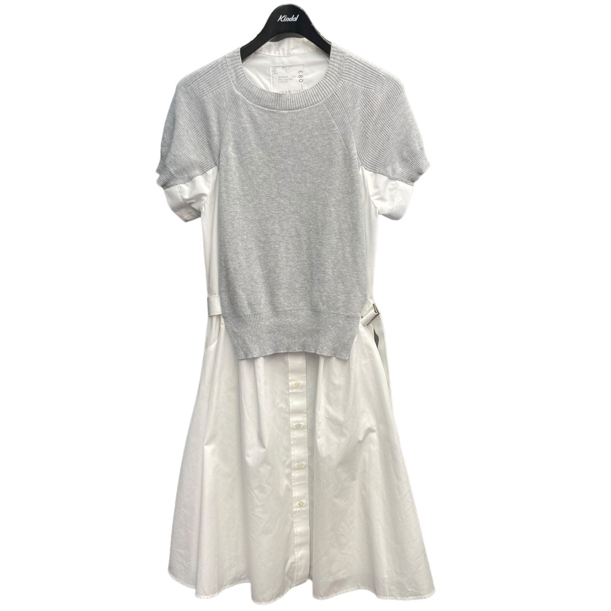 AD2023 Cotton Knit DressニットドッキングシャツドレスSCW-083