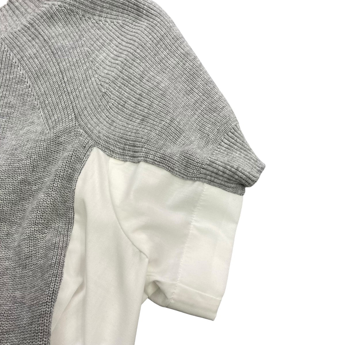AD2023 Cotton Knit DressニットドッキングシャツドレスSCW-083
