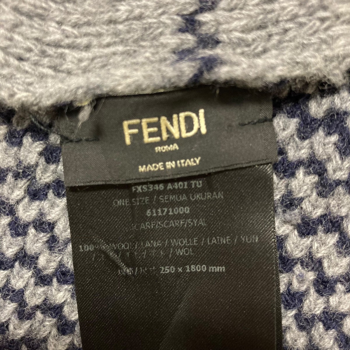 ウールマフラーFXS346 A401 TU