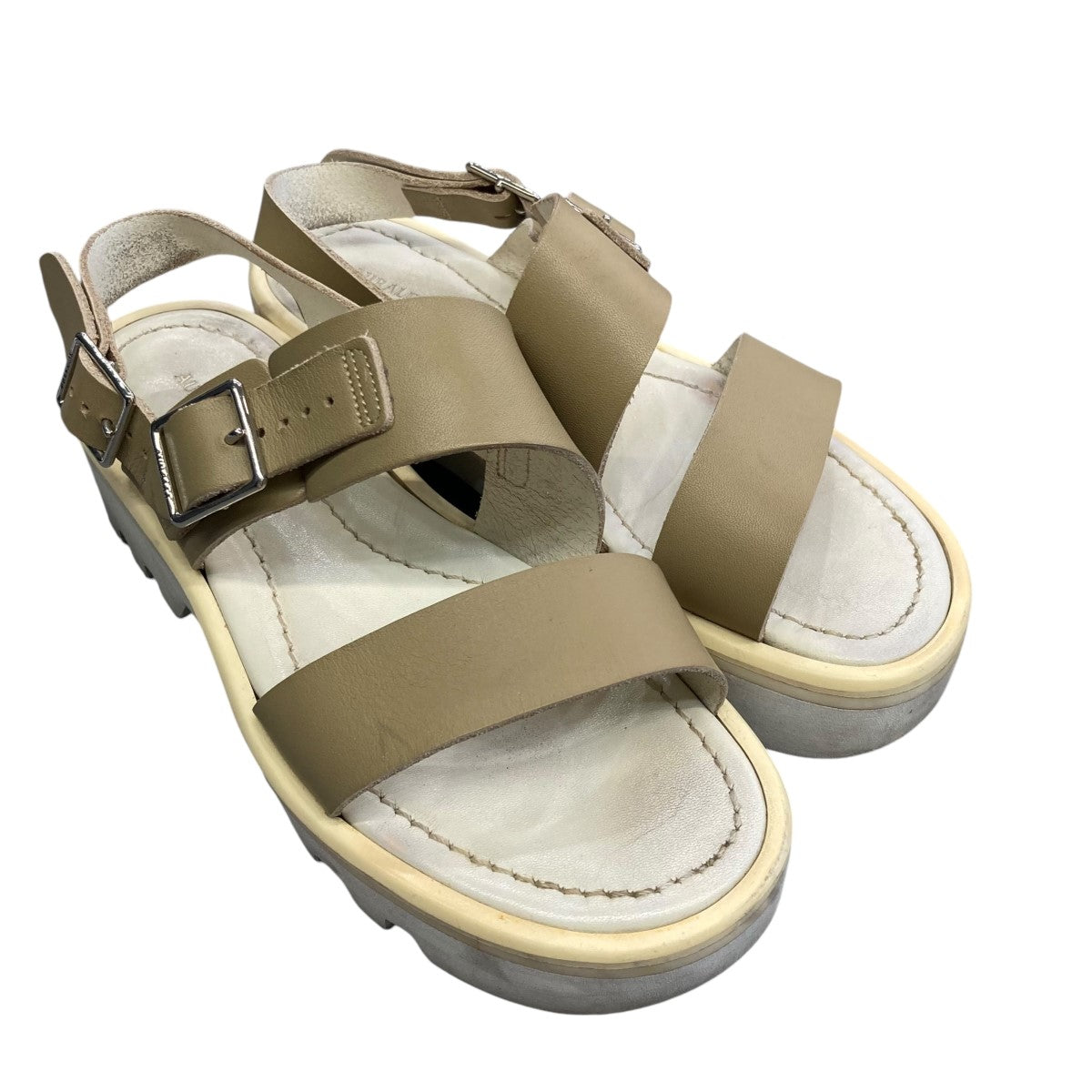 AURALEE Leather Belt Sandals Made By foot the coacherレザーベルトサンダル201202 古着・中古-1枚目のアイテム画像