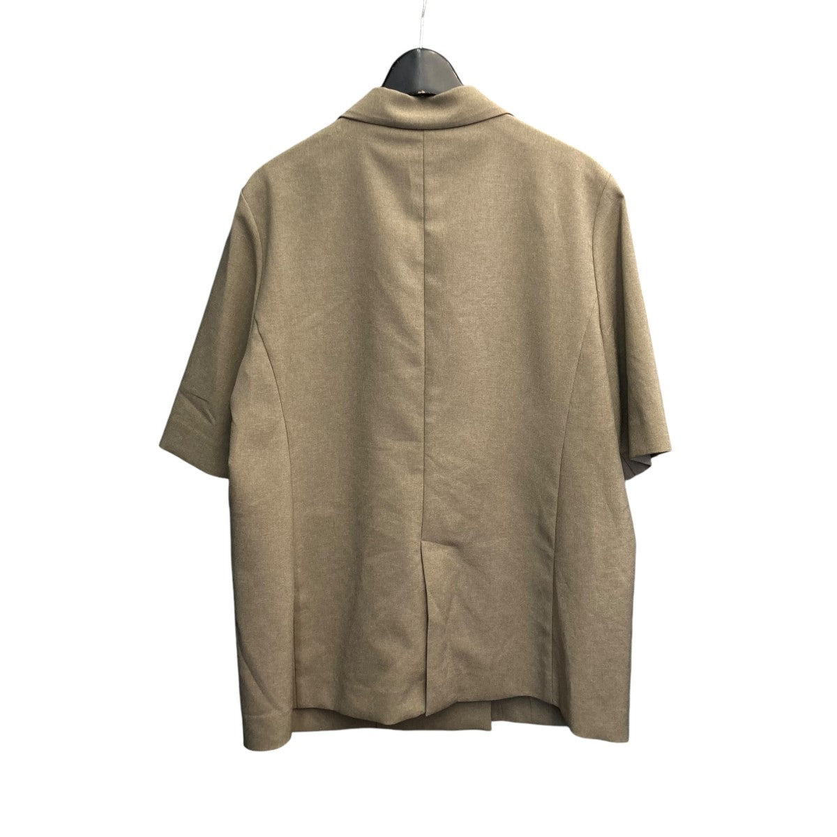ジュートライクハーフスリーブジャケット（ノーカラージャケット