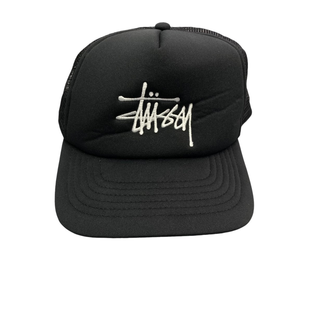 stussy(ステューシー) 24SSTRUCKER BIG BASIC SNAPBACKメッシュキャップ1311088 1311088 ブラック  サイズ 57cm｜【公式】カインドオルオンライン ブランド古着・中古通販【kindal】