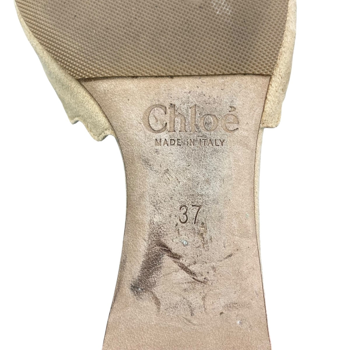 Chloe(クロエ) アンクルストラップフラットパンプス ベージュ サイズ