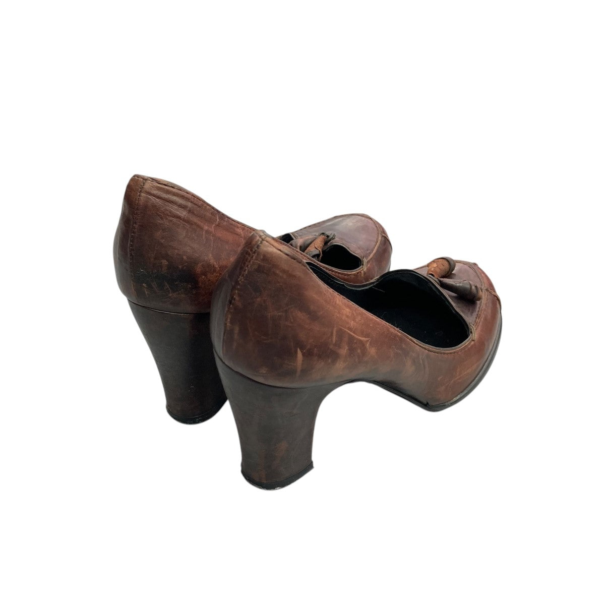 激安！特価品 ROCHAS(ロシャス) ヒールパンプス ブラウン サイズ 36 1/2 靴