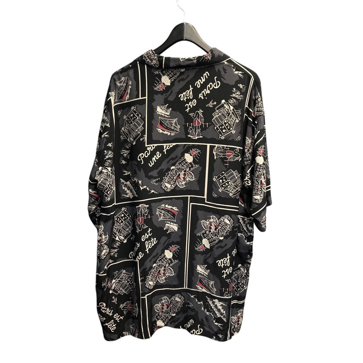 Porter Classic(ポータークラシック) ALOHA SHIRT PARIS 移動祝祭日オープンカラーシャツ ブラック サイズ  L｜【公式】カインドオルオンライン ブランド古着・中古通販【kindal】