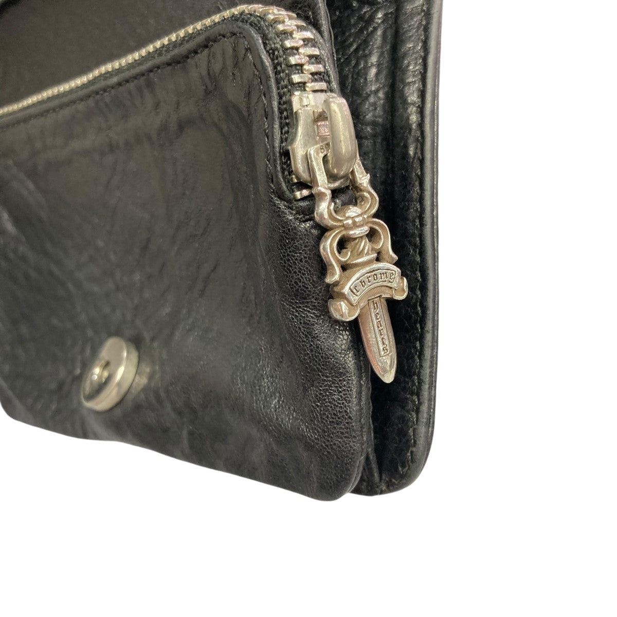 CHROME HEARTS(クロムハーツ) JOEY WALLET二つ折り財布 ブラック