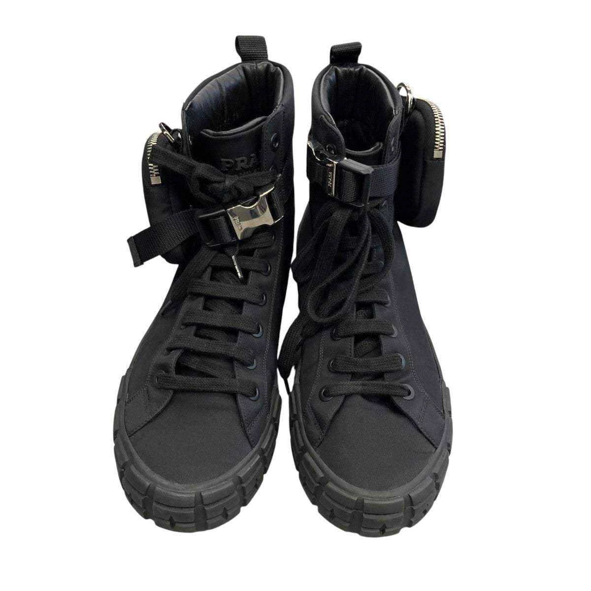 PRADA 21AWRE-NYLON WHEEL SNEAKERSハイカットスニーカー2TG174 の古着・中古アイテム