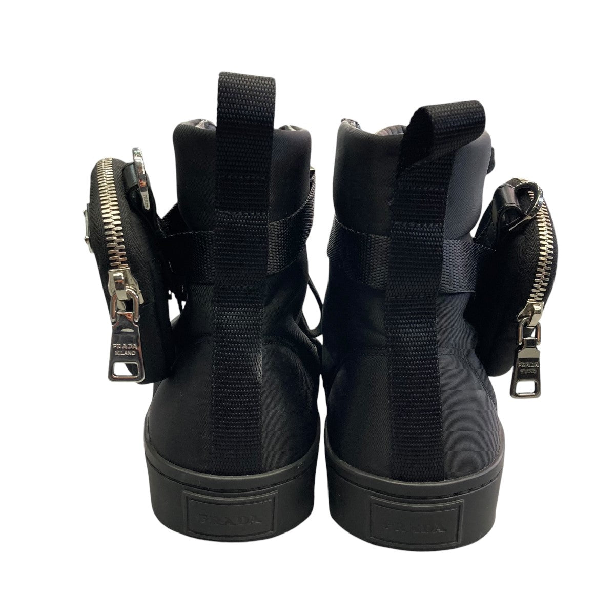 PRADA 21AWRE-NYLON WHEEL SNEAKERSハイカットスニーカー2TG174 の古着・中古アイテム