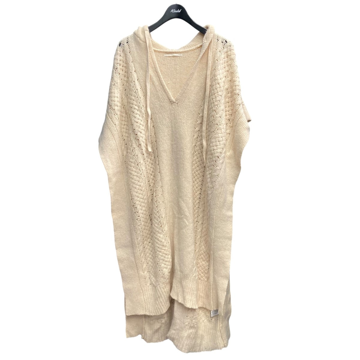 little Suzie Hoodie Knit PonchoニットパーカーIs182K 古着・中古-1枚目のアイテム画像