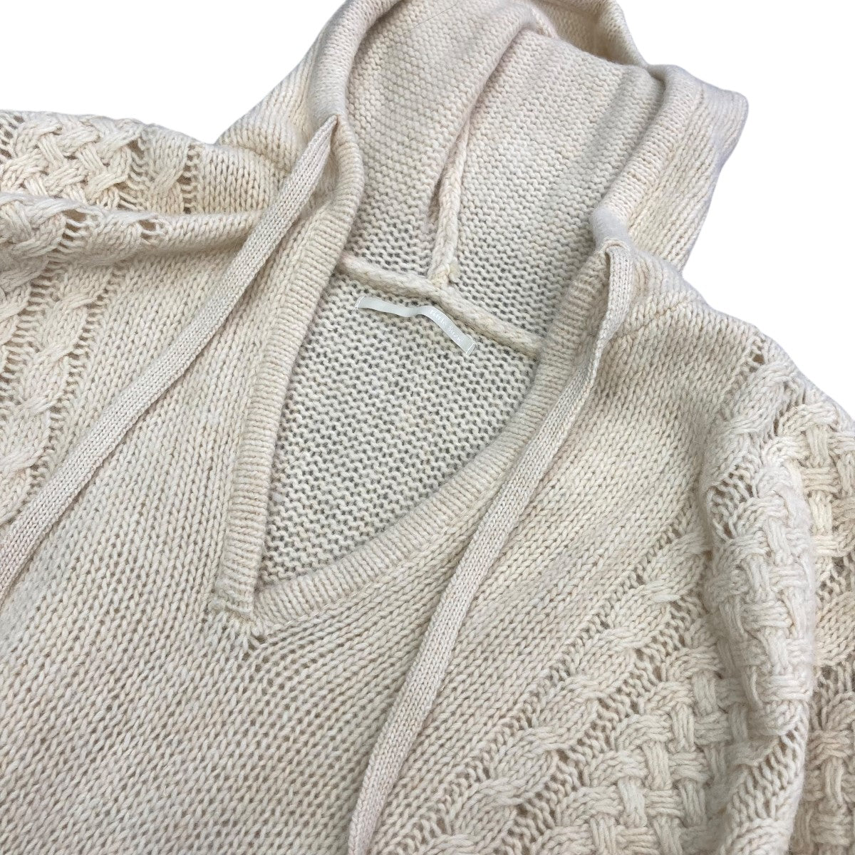 little Suzie Hoodie Knit PonchoニットパーカーIs182K 古着・中古-3枚目のアイテム画像