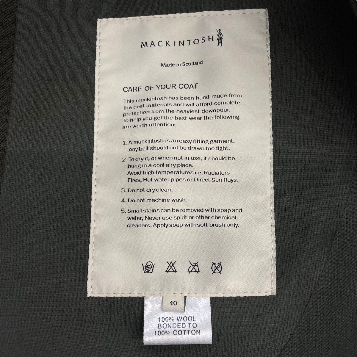 MACKINTOSH(マッキントッシュ) フーデッドコート オリーブ