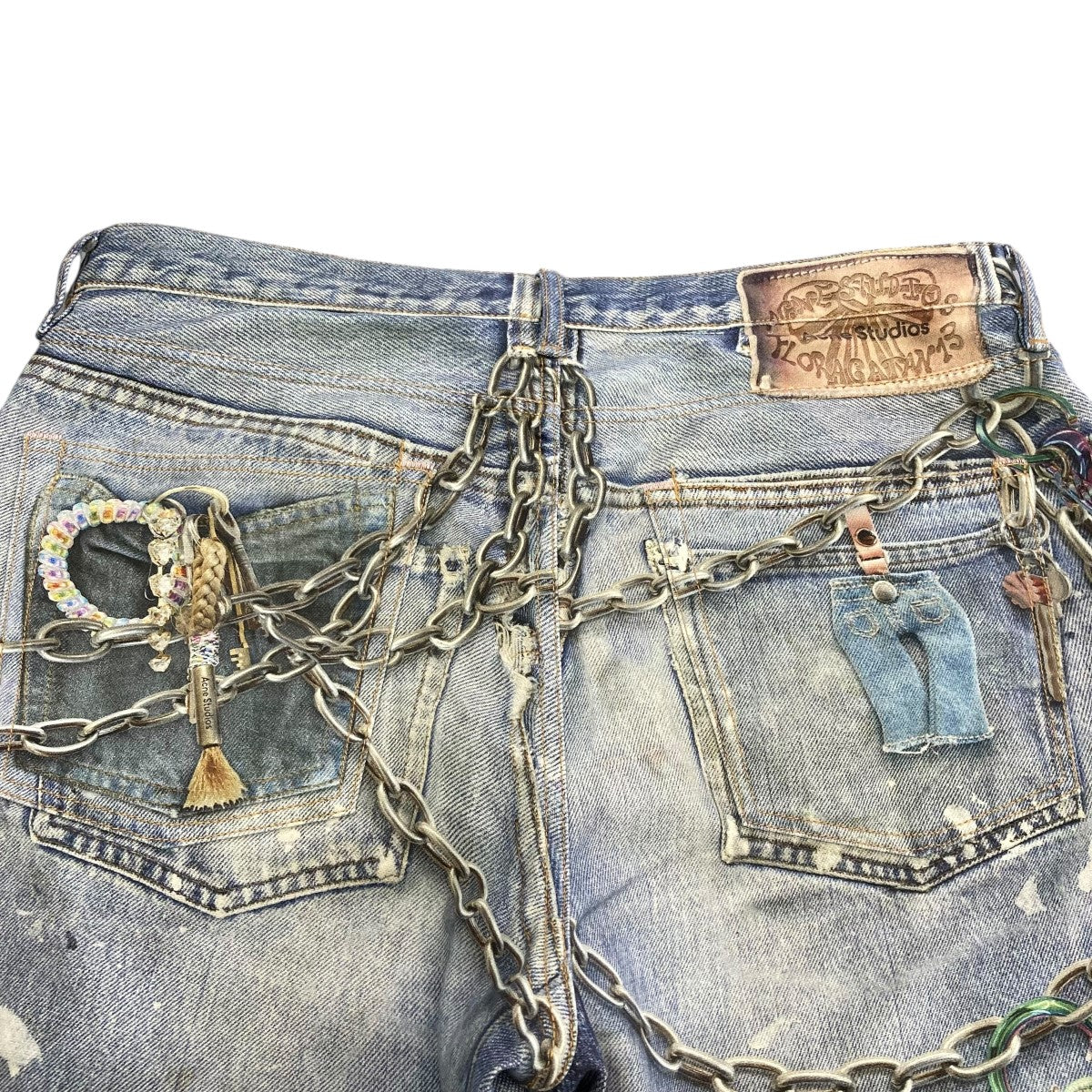 ACNE STUDIOS(アクネストゥディオズ) 24SSトロンプルイユキーチェーン  