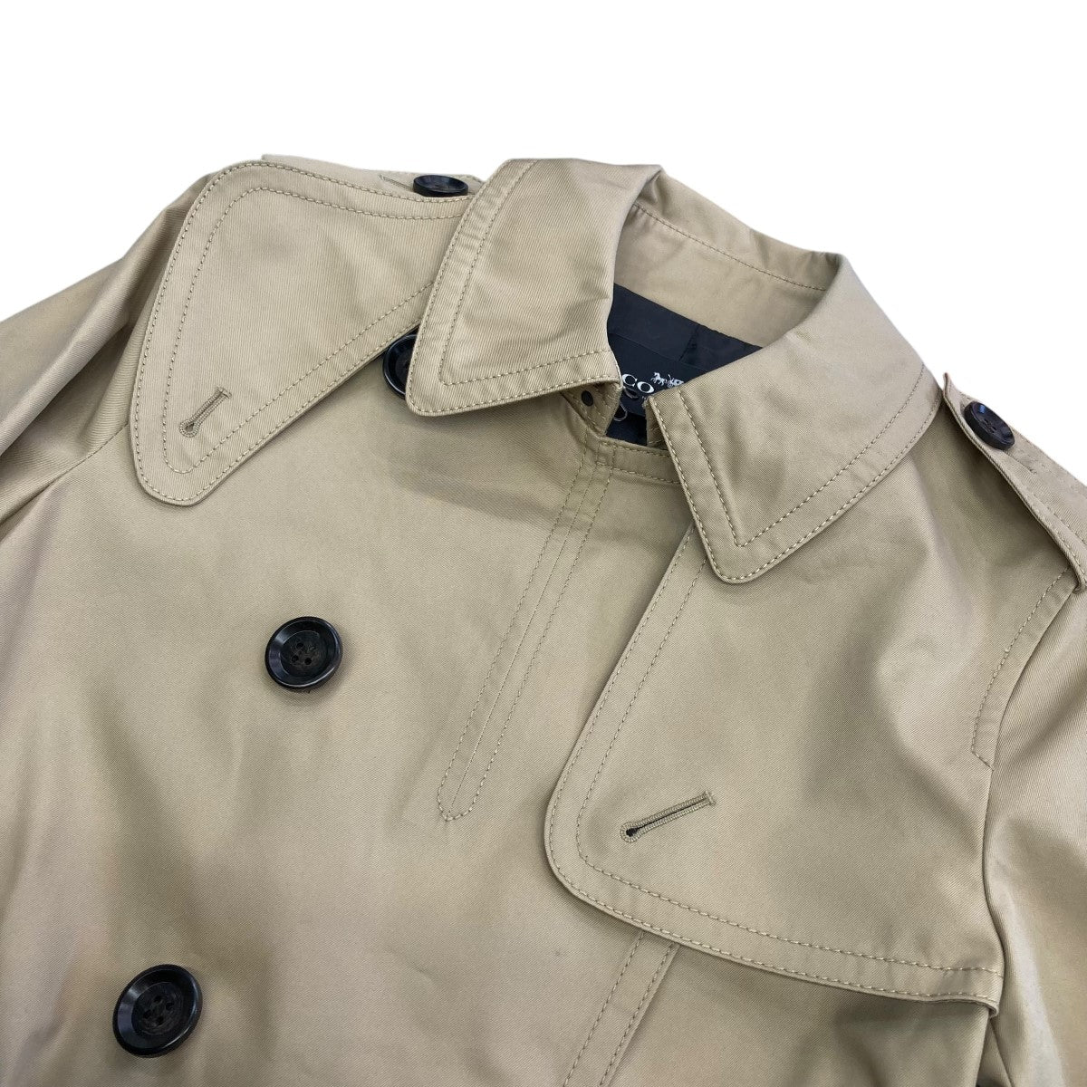 COACH(コーチ) ショートトレンチコートF33868 F33868 ベージュ サイズ  