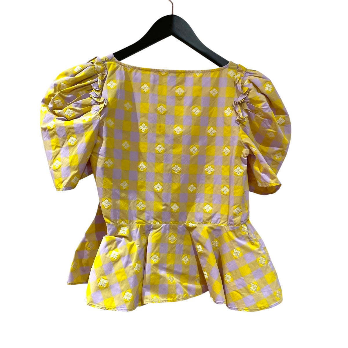 ケイトスペード Kate Spade 半袖セーター KG774 ブラック×ホワイト サイズ：XS Kate Spade(ケイトスペード) 半袖セーターKG774 KG774 ブラック