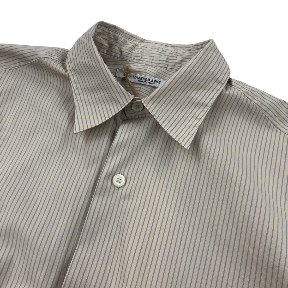 MAATEE＆SONS(マーティーアンドサンズ) 23SSELIZABETH REGULAR COLLAR SHIRTS長袖シャツMT3103-0601C  MT3103-0601C アイボリー サイズ 1｜【公式】カインドオルオンライン ブランド古着・中古通販【kindal】