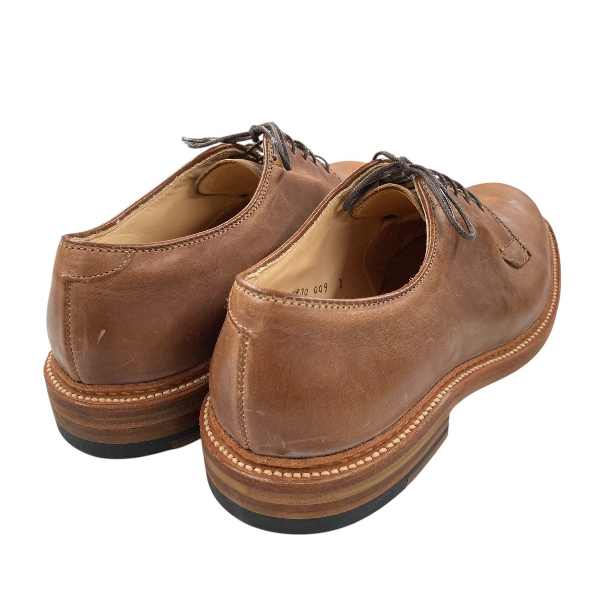 ALDEN(オールデン) プレーントゥ クロムエクセルレザーシューズ9501 PLAIN TOE Natural Chromexcel 9501  PLAIN TOE Natural Chromexcel ブラウン サイズ 8｜【公式】カインドオルオンライン ブランド古着・中古通販【kindal】