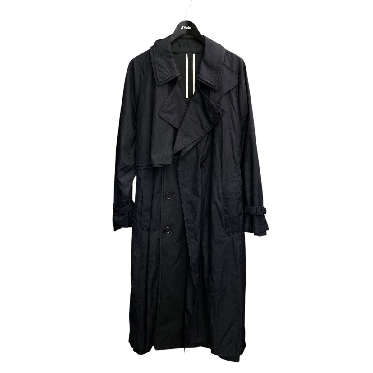 YOKE(ヨーク) 22SSナイロンカバードトレンチコートトレンチコートYK22SS0303C 22SS/NYLON Covered Trench COAT ネイビー サイズ:2 メンズ コート 中古・古着