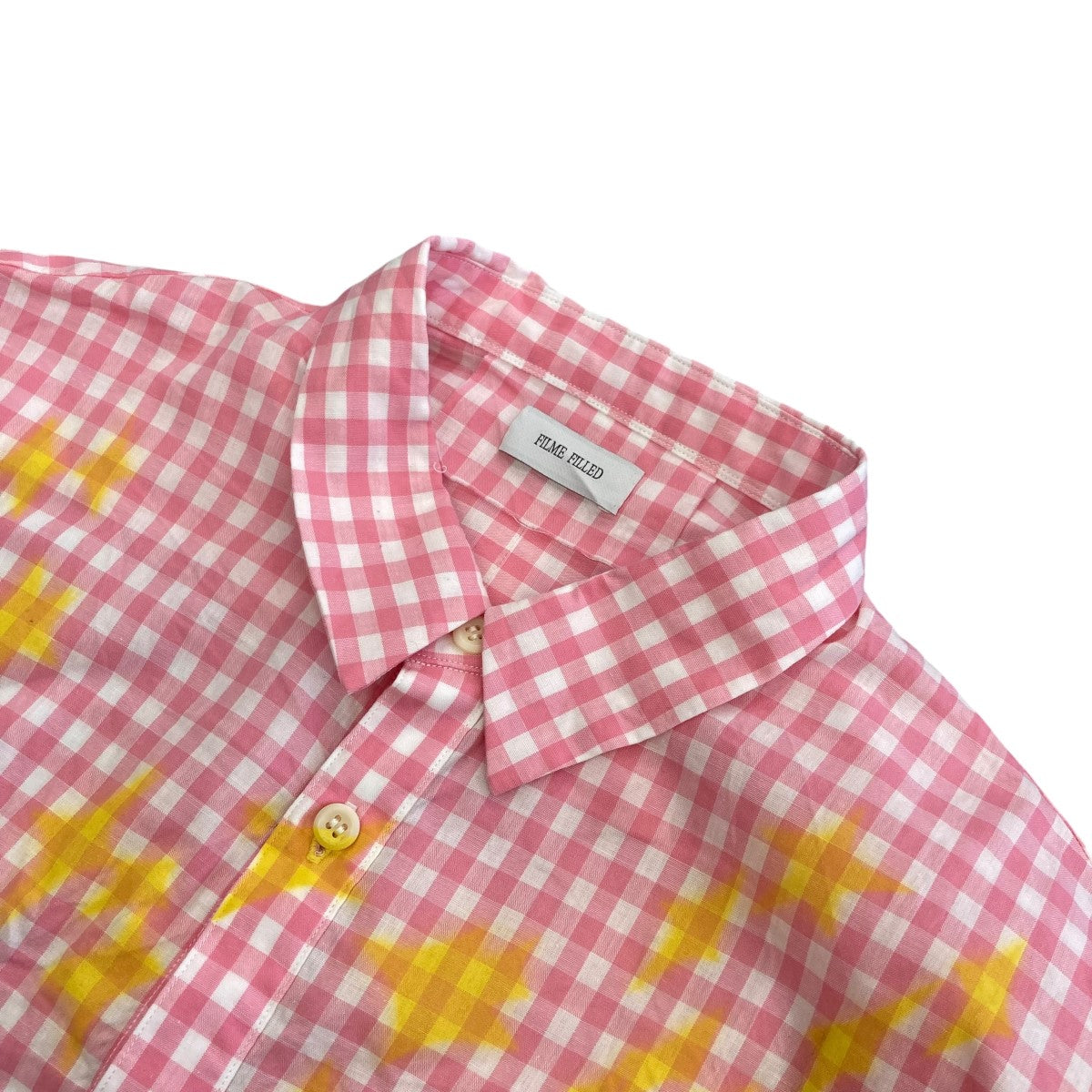 Distortion Collar ShirtギンガムチェックシャツA-FF2C4SH1