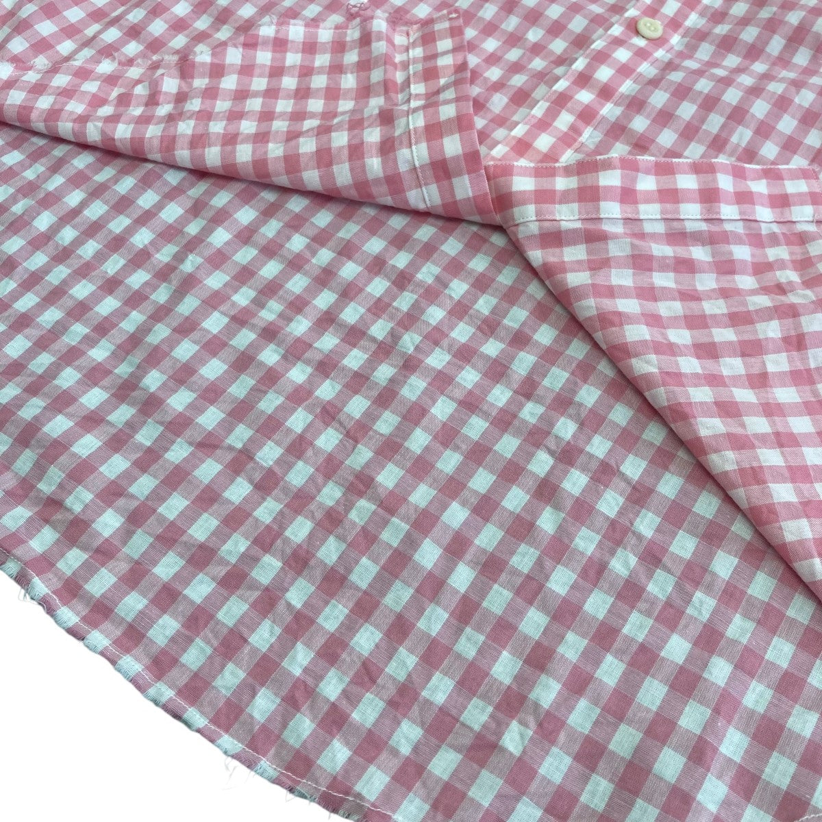 Distortion Collar ShirtギンガムチェックシャツA-FF2C4SH1