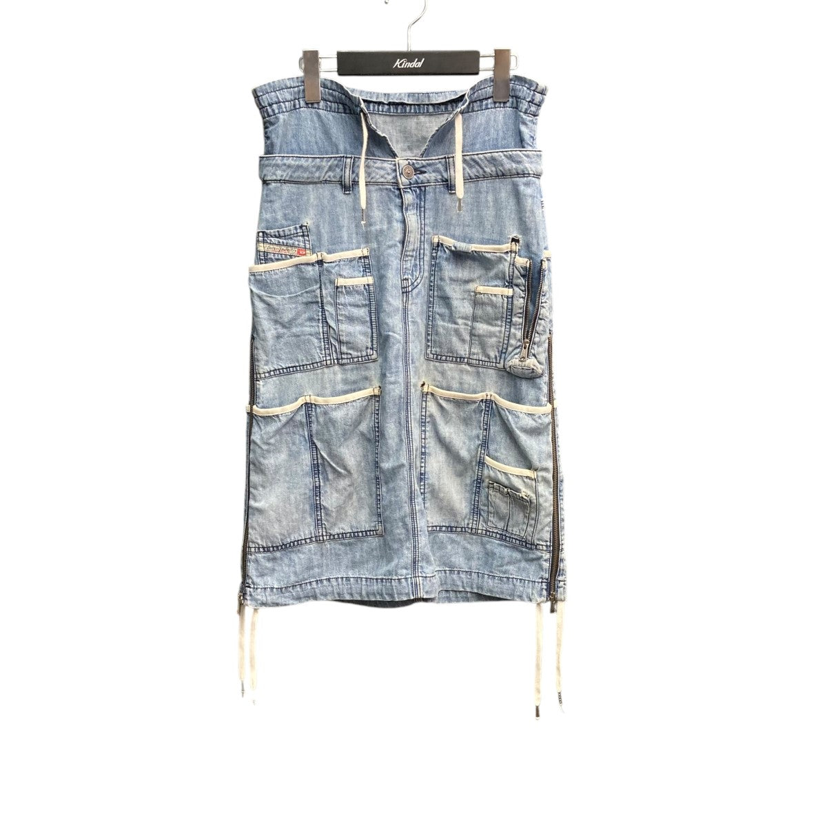 Denim SkirtサイドジップデニムスカートDE-ZULE-FS