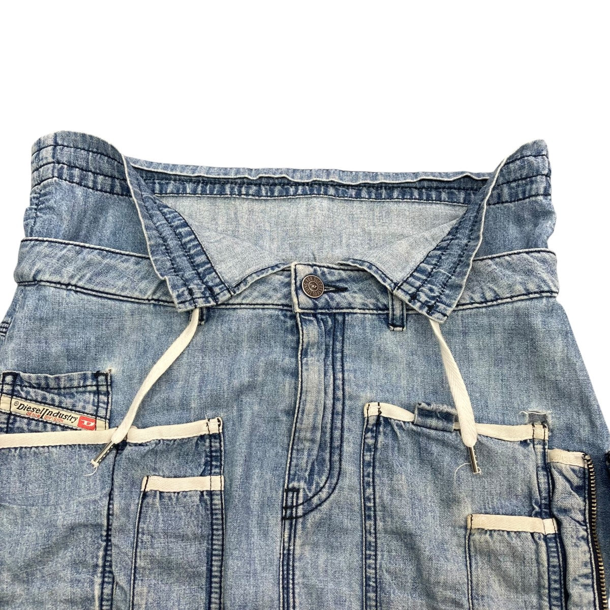 Denim SkirtサイドジップデニムスカートDE-ZULE-FS