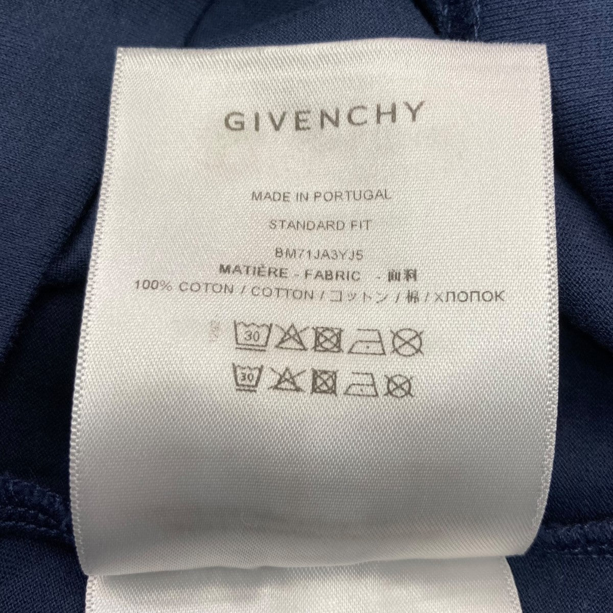 GIVENCHY STANDARD T-shirtクルーネックカットソーBM71JA3YJ5 古着・中古-7枚目のアイテム画像