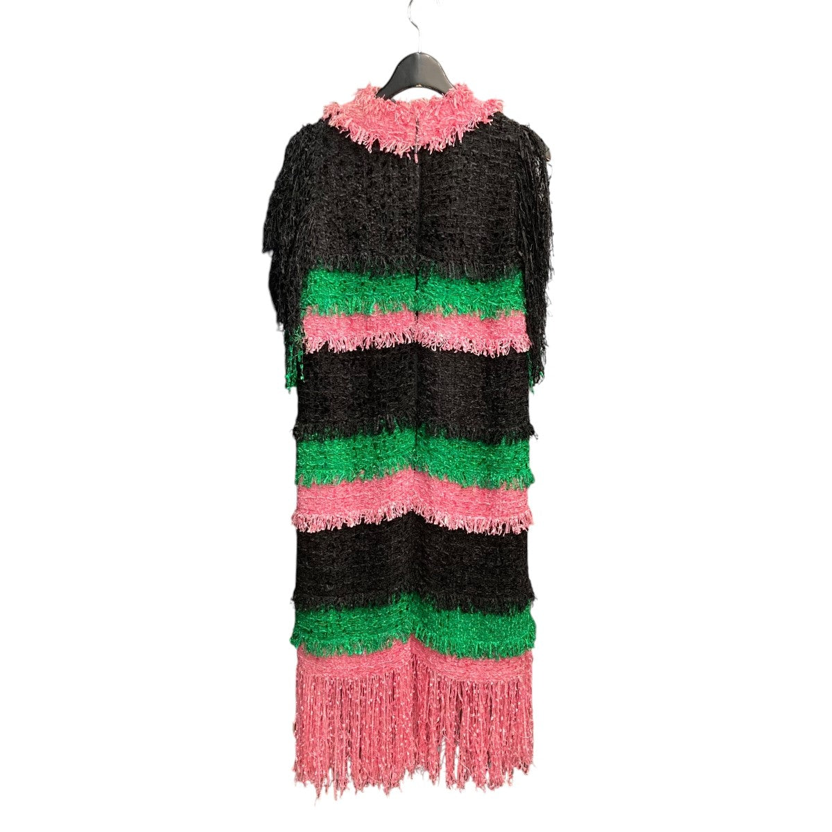 MSGM(エムエスジーエム) ティアードフリンジワンピース