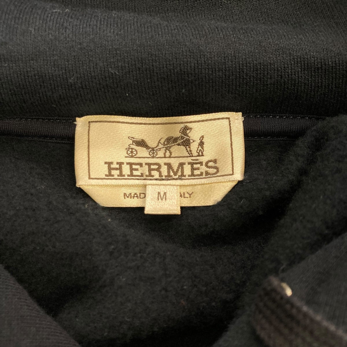 HERMES(エルメス) Front Hose Leather Patch Parkaプルオーバー
