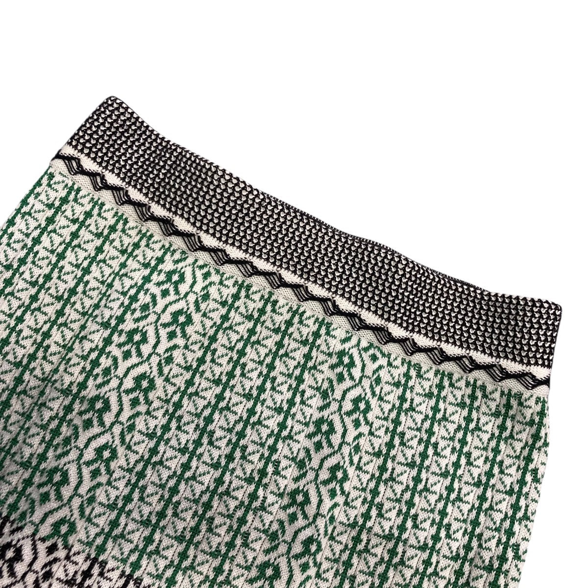 mame kurogouchi(マメクロゴウチ) 20SSRib Jacquard Pedicel