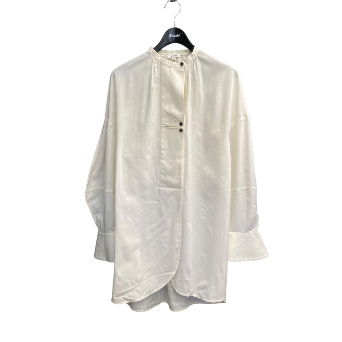 ENFOLD SOLID FLARE-HEM BLOUSEエンフォルド - メルカリ